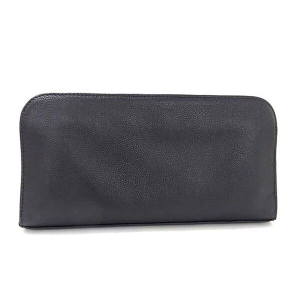 Saint Laurent *New Style* Black Top Grain Leather Long Continental Zippy Wallet - Picture 10 of 10